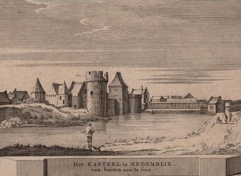 'Het Kasteel te Medemblik, van buiten aan te sien', 1725 J. Schijnvoet.